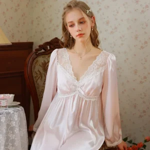 chemise de nuit longue élégante