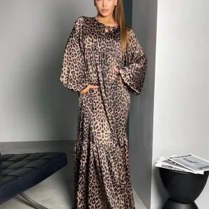 chemise de nuit léopard